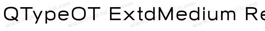 QTypeOT ExtdMedium Regular字体转换